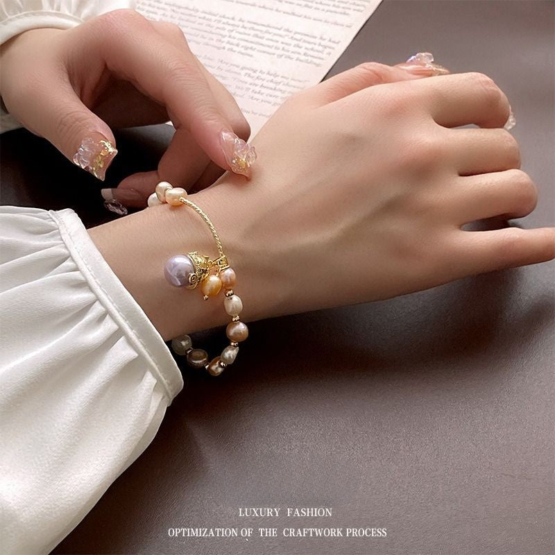 CA Golden Fortune Cat Bracelet
