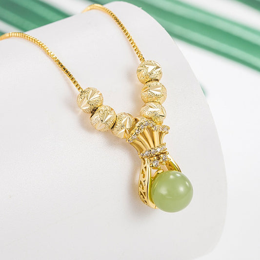 CA Fortune Lucky Jade Necklaces
