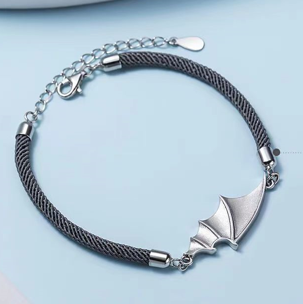 Angel Wing vs. Dragon Wing Couple Bracelets