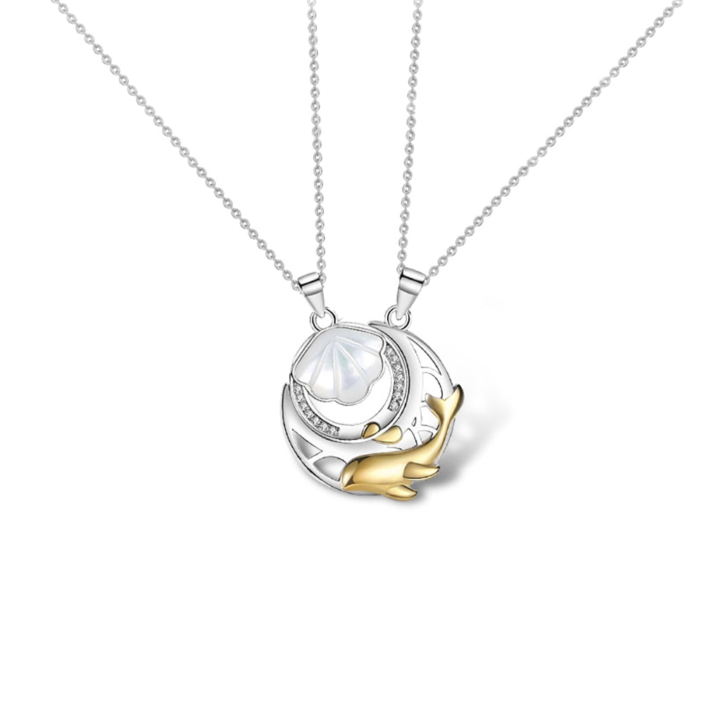 CA™ Whale And Shell Forever Necklace